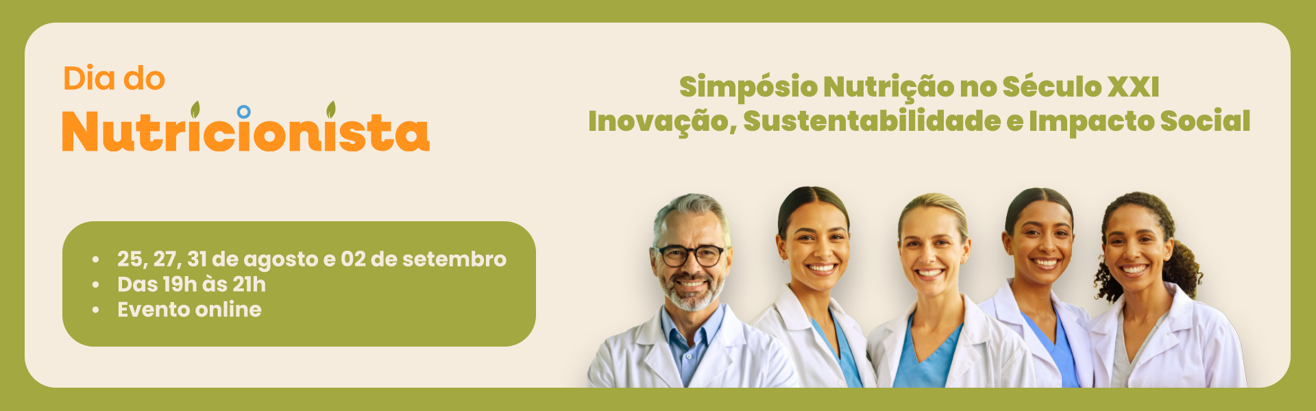 Dia do Nutricionista 2026 - Simpósio Nutrição no Século XXI Inovação, sustentabilidade e Impacto Social