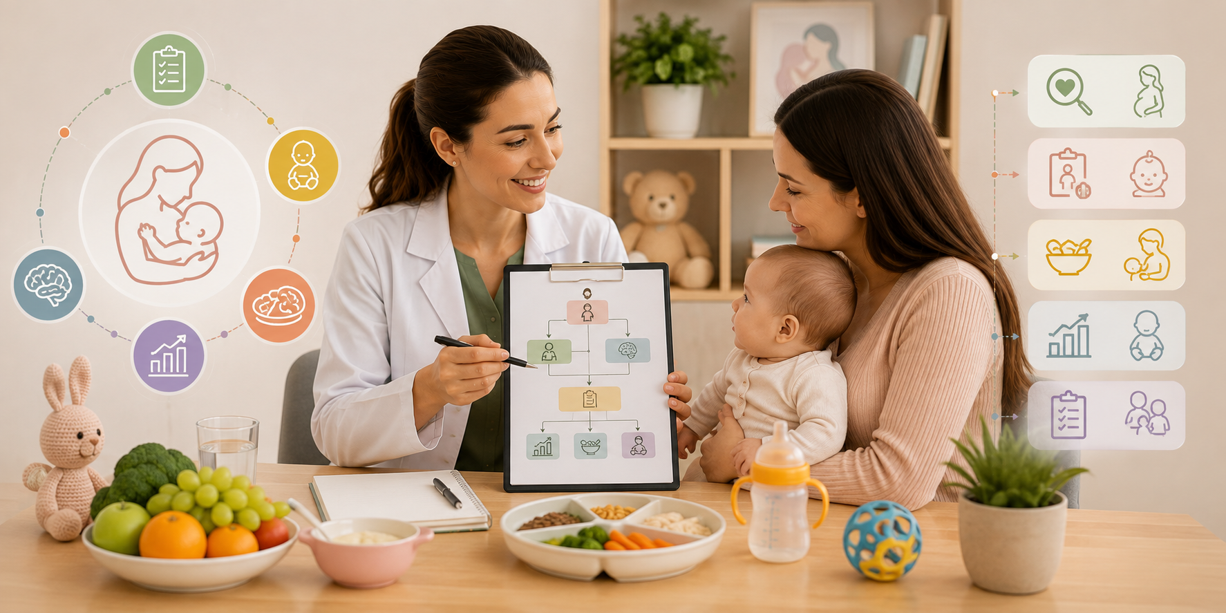 O raciocínio lógico do atendimento em Nutrição Materno Infantil